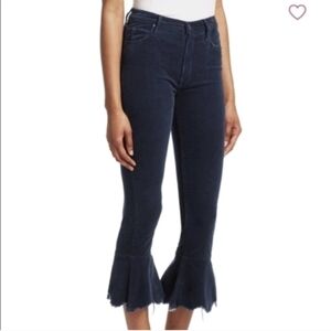 MOTHER Navy Corduroy Trousers